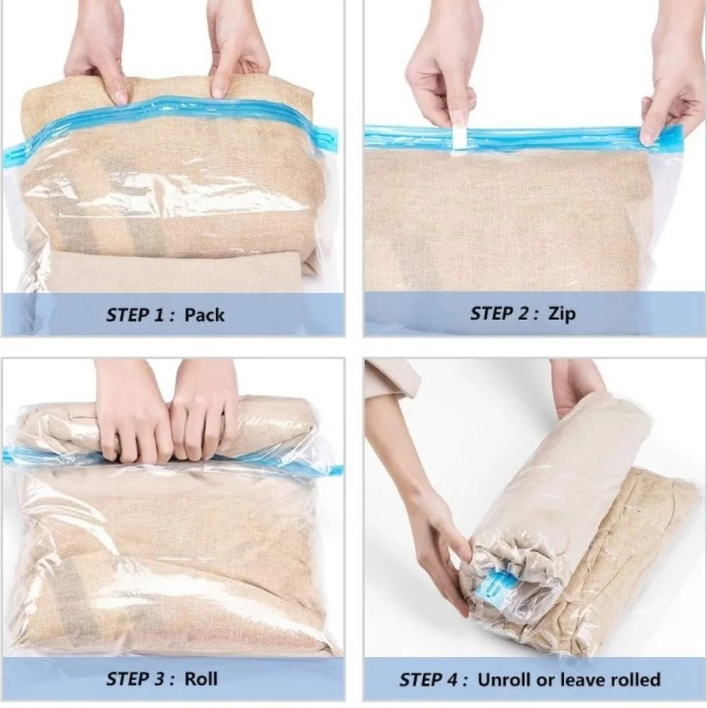 Compression Storage Bags for Travel, Lot of 13